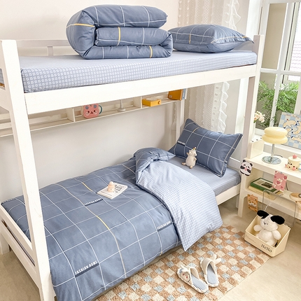 91家纺网 家纺一手货源 找家纺 好眠好梦家纺 2024新款学生宿舍全棉三件套 艾洛斯