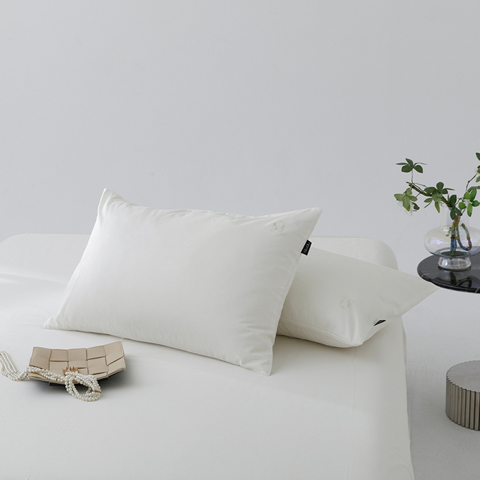 91家纺网 家纺一手货源 找家纺 2025新款长绒棉100支M系列四件套单品系列-单枕套 本白