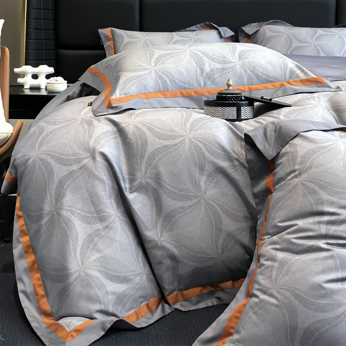 91家纺网 家纺一手货源 找家纺 东方名伶 2024新款50S全棉数码印花长绒棉四件套 怀夕