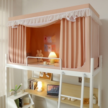 91家纺网 家纺一手货源 找家纺 （总）夏彩 88575加强遮光涂层窗帘学生上下铺拉链蚊帐