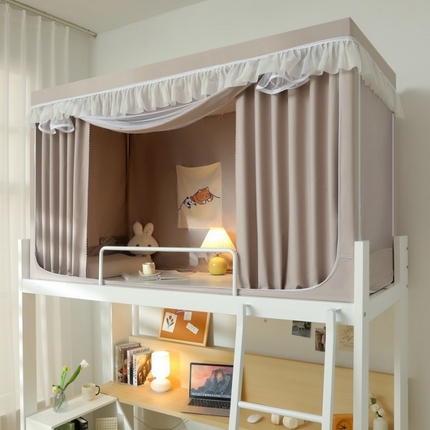 91家纺网 家纺一手货源 找家纺 （总）夏彩 88575加强遮光涂层窗帘学生上下铺拉链蚊帐