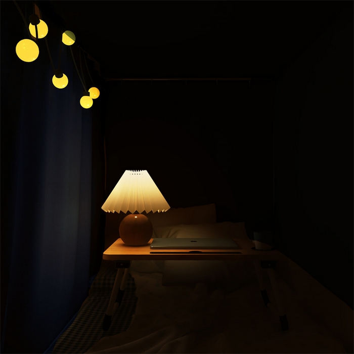 91家纺网 家纺一手货源 找家纺 佳梦家纺 2024新款烫画自连接学生遮光蚊帐 蓝-宇航员