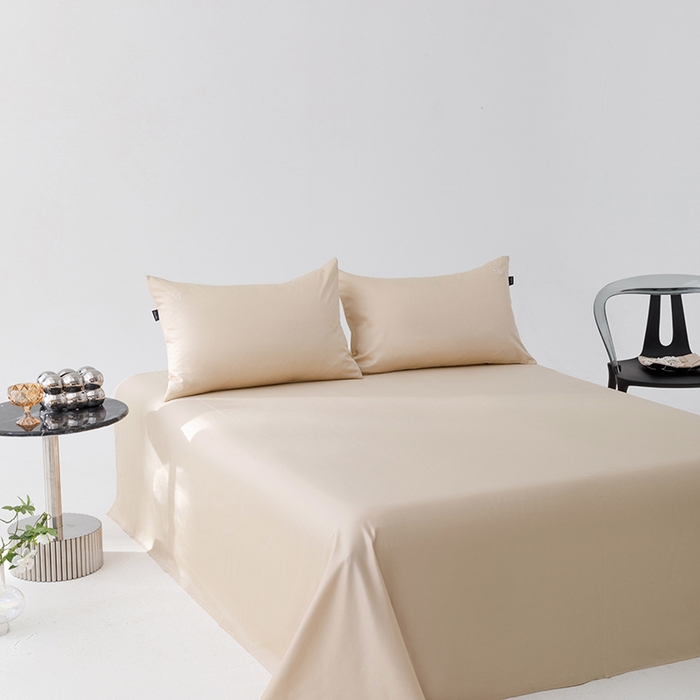 91家纺网 家纺一手货源 找家纺 2025新款长绒棉100支M系列四件套单品系列-四件套 卡其