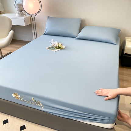 91家纺网 家纺一手货源 找家纺 （总）暖季家纺 2025新款初夏40s刺绣全棉床笠