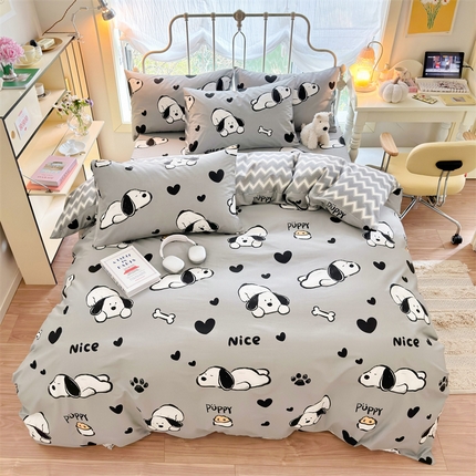 91家纺网 家纺一手货源 找家纺 （总）名兮 2024新款全棉亲肤印花四件套