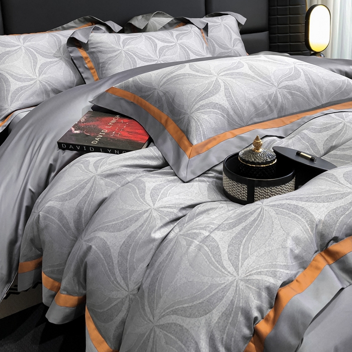 91家纺网 家纺一手货源 找家纺 东方名伶 2024新款50S全棉数码印花长绒棉四件套 怀夕