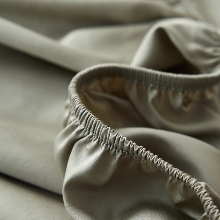 91家纺网 家纺一手货源 找家纺 安莱生活 2024新款100s全棉贡缎单床笠 木果