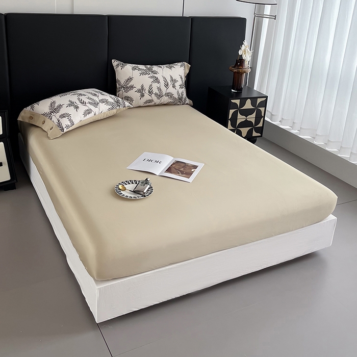 91家纺网 家纺一手货源 找家纺 艾迪尚家纺 2025新款柔丝茸磨毛印花纽扣款单床笠 海莉