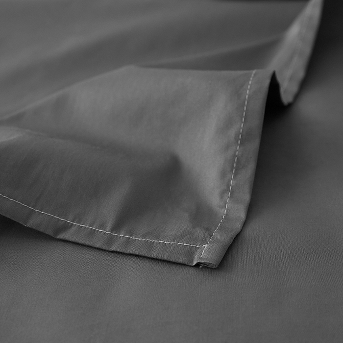 91家纺网 家纺一手货源 找家纺 安莱生活 2024新款100s全棉贡缎单床单 帝都灰