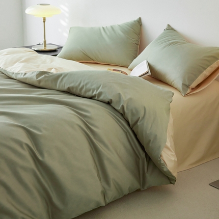 安莱生活 2024新款100s全棉贡缎四件套 木果-棕灰