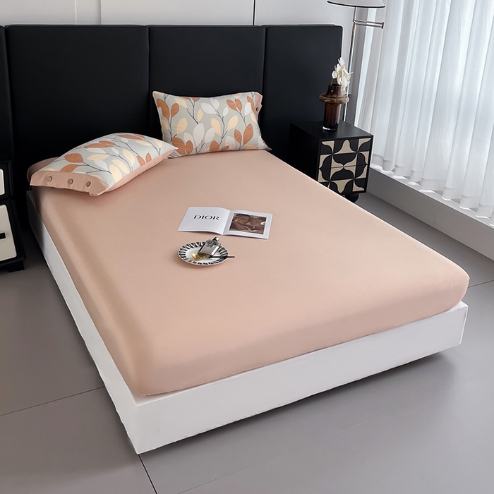 91家纺网 家纺一手货源 找家纺 艾迪尚家纺 2025新款柔丝茸磨毛印花纽扣款单床笠 春之语