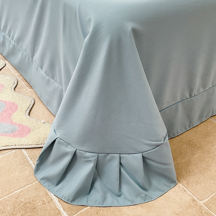 91家纺网 家纺一手货源 找家纺 玉海棠 2024新款AB版软糯针织棉印花四件套 饼干熊-