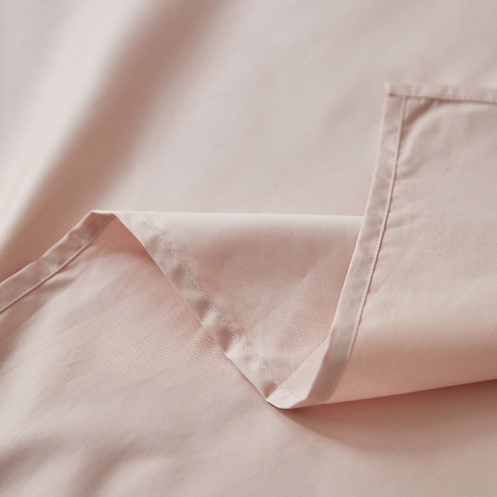 91家纺网 家纺一手货源 找家纺 安莱生活 2024新款100s全棉贡缎单床单 虾粉