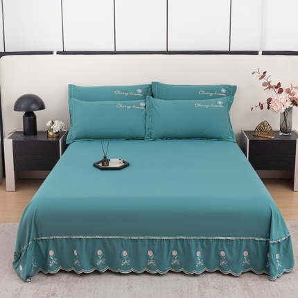 91家纺网 家纺一手货源 找家纺 （总）乐坊 2024新款高精密绣花床裙系列-欧若拉