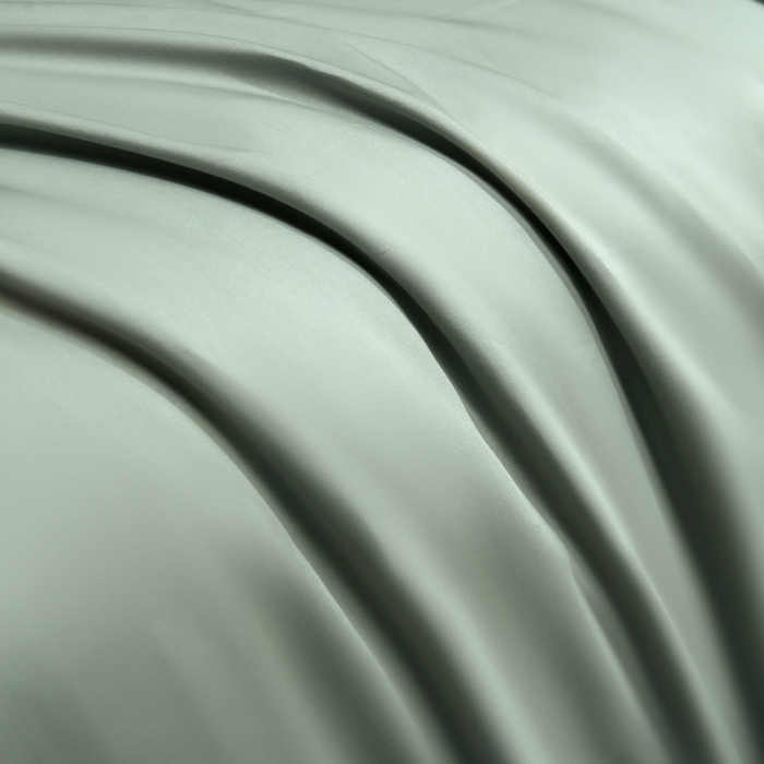 91家纺网 家纺一手货源 找家纺 安莱生活 2024新款100s全棉贡缎四件套 水绿