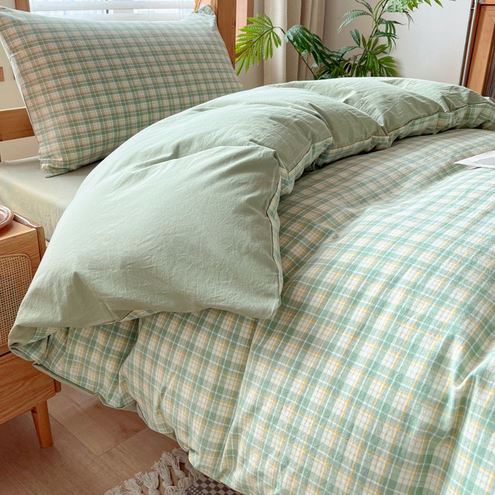 91家纺网 家纺一手货源 找家纺 吉象 2025新款水洗棉学生三件套 春风曲