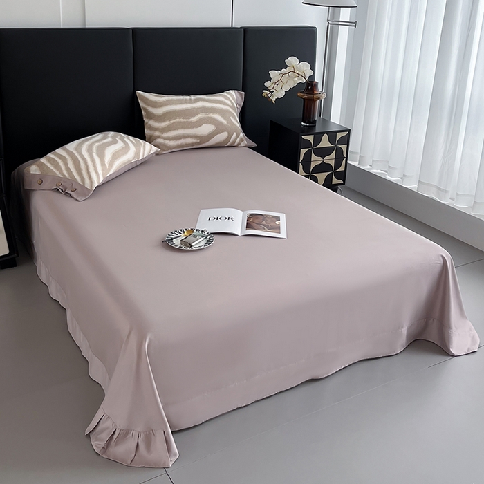 91家纺网 家纺一手货源 找家纺 艾迪尚家纺 2025新款柔丝茸磨毛印花纽扣款单床单 唐顿