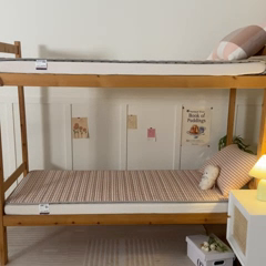 91家纺网 家纺一手货源 找家纺 卡伦家纺 2025新款全棉色织水洗棉夹棉床垫单人学生宿舍床垫 粉小格