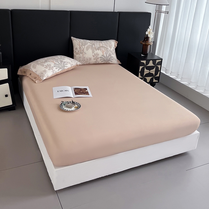 91家纺网 家纺一手货源 找家纺 艾迪尚家纺 2025新款柔丝茸磨毛印花纽扣款单床笠 雾岛-米