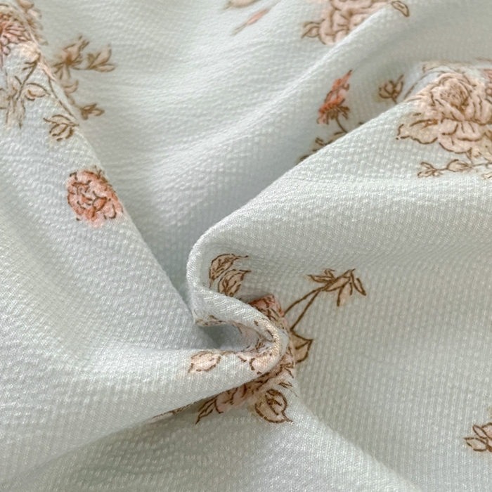 91家纺网 家纺一手货源 找家纺 玉海棠 2024新款AB版软糯针织棉印花四件套 芙曼-绿-