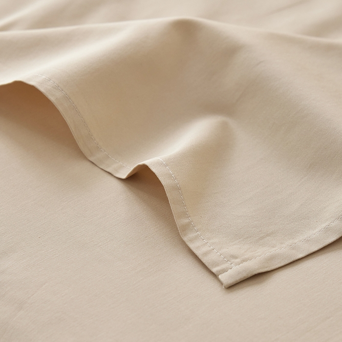 91家纺网 家纺一手货源 找家纺 安莱生活 2024新款100s全棉贡缎单床单 棕色