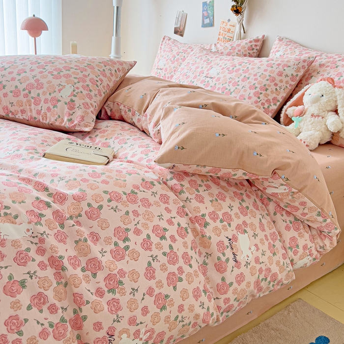 91家纺网 家纺一手货源 找家纺 西引力 2024新款全棉印花单被套 遇见浪漫