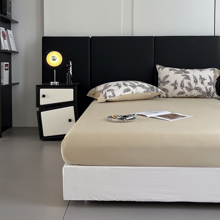 91家纺网 家纺一手货源 找家纺 艾迪尚家纺 2025新款柔丝茸磨毛印花纽扣款单床笠 海莉