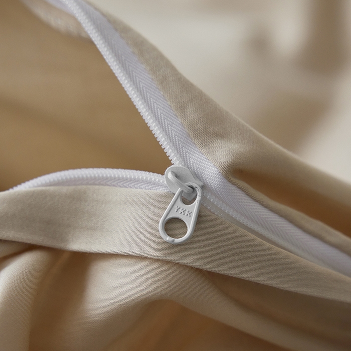 91家纺网 家纺一手货源 找家纺 安莱生活 2024新款100s全棉贡缎单被套 棕色