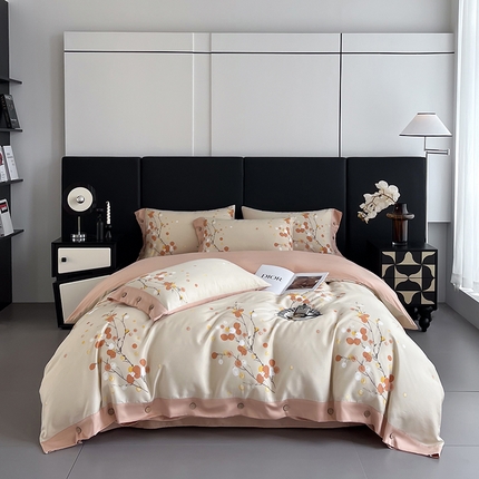 91家纺网 家纺一手货源 找家纺 （总）艾迪尚家纺 2025新款柔丝茸磨毛印花纽扣款四件套 送吊牌