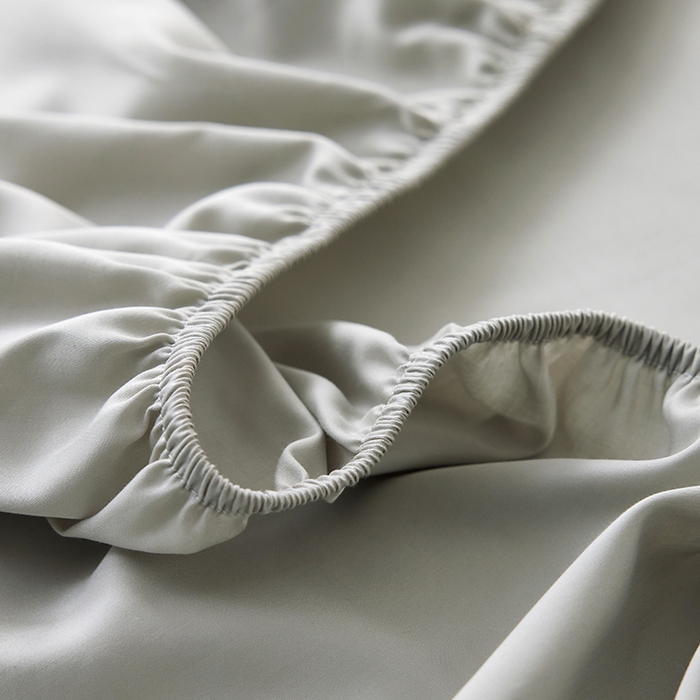 91家纺网 家纺一手货源 找家纺 安莱生活 2024新款100s全棉贡缎单床笠 高级灰