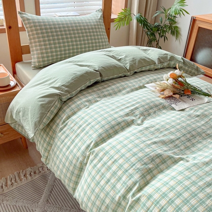 91家纺网 家纺一手货源 找家纺 吉象 2025新款水洗棉学生三件套 春风曲