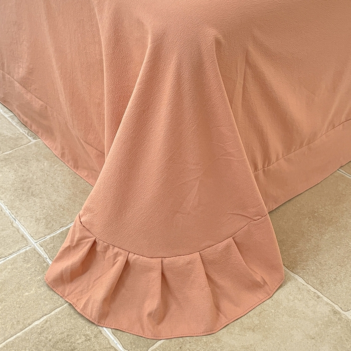 91家纺网 家纺一手货源 找家纺 玉海棠 2024新款AB版软糯针织棉印花四件套 比心-