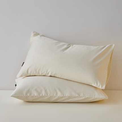 91家纺网 家纺一手货源 找家纺 安莱生活 2024新款100s全棉贡缎单枕套 月光白