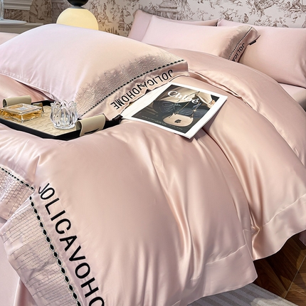 91家纺网 家纺一手货源 找家纺 （总） 【A类兰精天丝】夏季丝滑真丝绸四件套凉感丝床单被套天丝棉床笠款冰丝裸睡床上用品