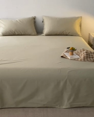 91家纺网 家纺一手货源 找家纺 安莱生活 2024新款100s全棉贡缎单床单 木果