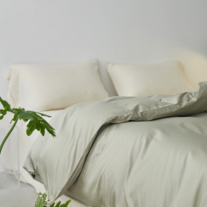 91家纺网 家纺一手货源 找家纺 安莱生活 2024新款100s全棉贡缎单被套 木果