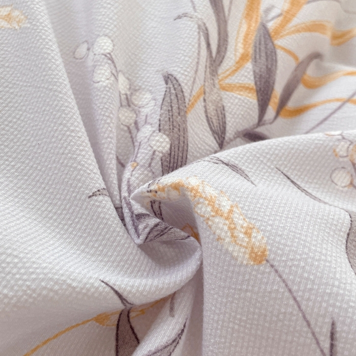 91家纺网 家纺一手货源 找家纺 玉海棠 2024新款AB版软糯针织棉印花四件套 大麦-紫-