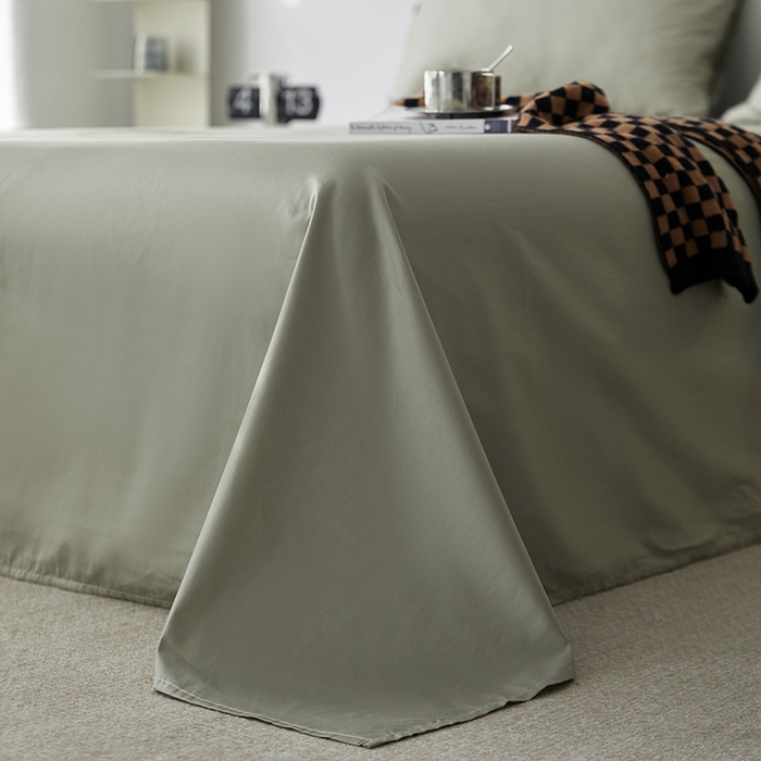 91家纺网 家纺一手货源 找家纺 安莱生活 2024新款100s全棉贡缎单床单 木果