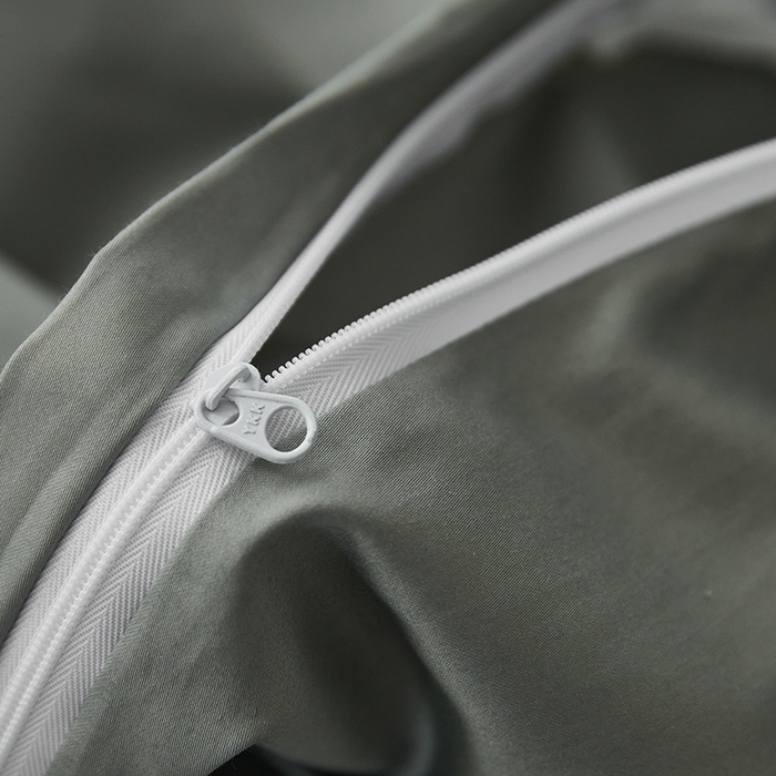 91家纺网 家纺一手货源 找家纺 安莱生活 2024新款100s全棉贡缎单被套 水绿