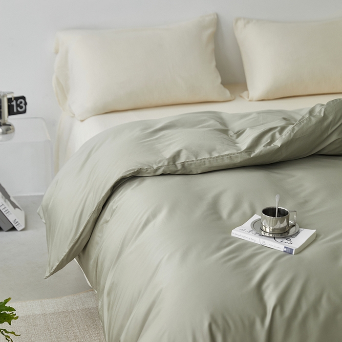 91家纺网 家纺一手货源 找家纺 安莱生活 2024新款100s全棉贡缎单被套 木果