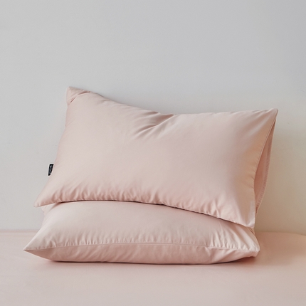 91家纺网 家纺一手货源 找家纺 安莱生活 2024新款100s全棉贡缎单枕套 虾粉