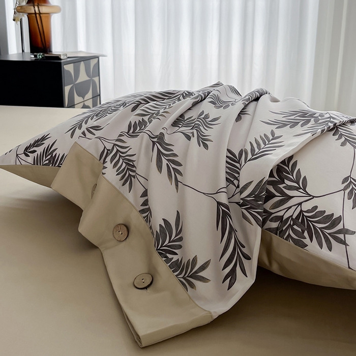 91家纺网 家纺一手货源 找家纺 艾迪尚家纺 2025新款柔丝茸磨毛印花纽扣款单枕套 海莉