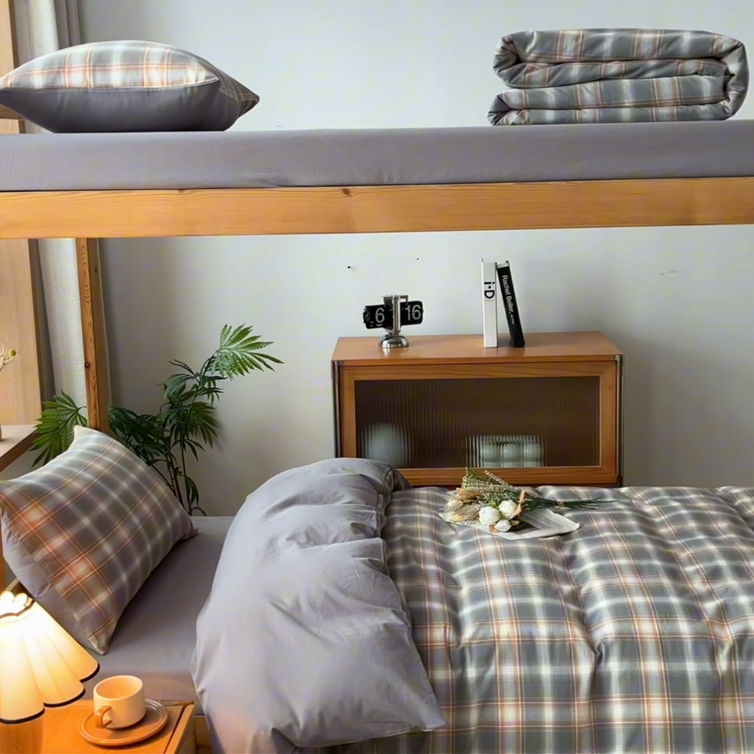 91家纺网 家纺一手货源 找家纺 吉象 2025新款水洗棉学生三件套 乔纳森