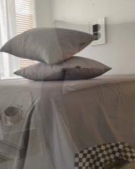 91家纺网 家纺一手货源 找家纺 安莱生活 2024新款100s全棉贡缎单枕套 高级灰