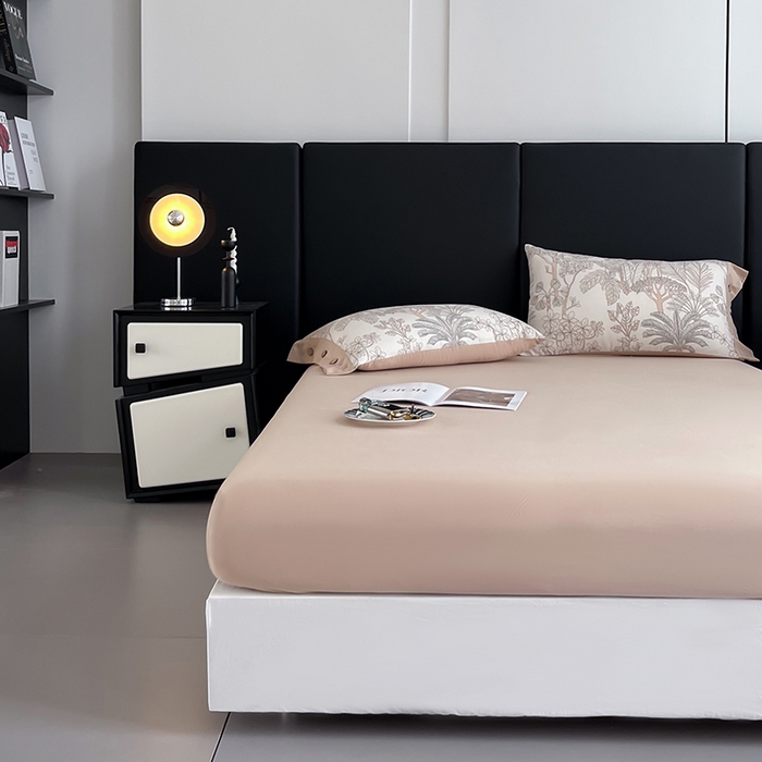 91家纺网 家纺一手货源 找家纺 艾迪尚家纺 2025新款柔丝茸磨毛印花纽扣款单床笠 雾岛-米