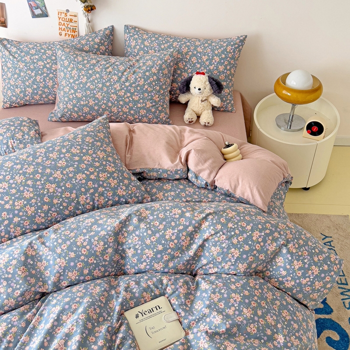 91家纺网 家纺一手货源 找家纺 西引力 2024新款全棉印花四件套 寻觅