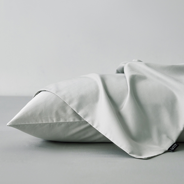 91家纺网 家纺一手货源 找家纺 安莱生活 2024新款100s全棉贡缎单枕套 高级灰