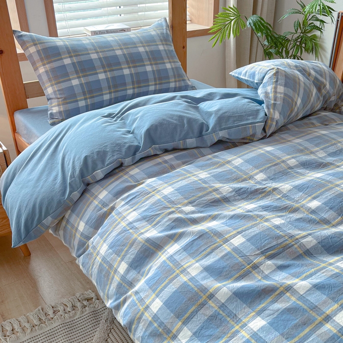 91家纺网 家纺一手货源 找家纺 （总）吉象 2025新款水洗棉学生三件套