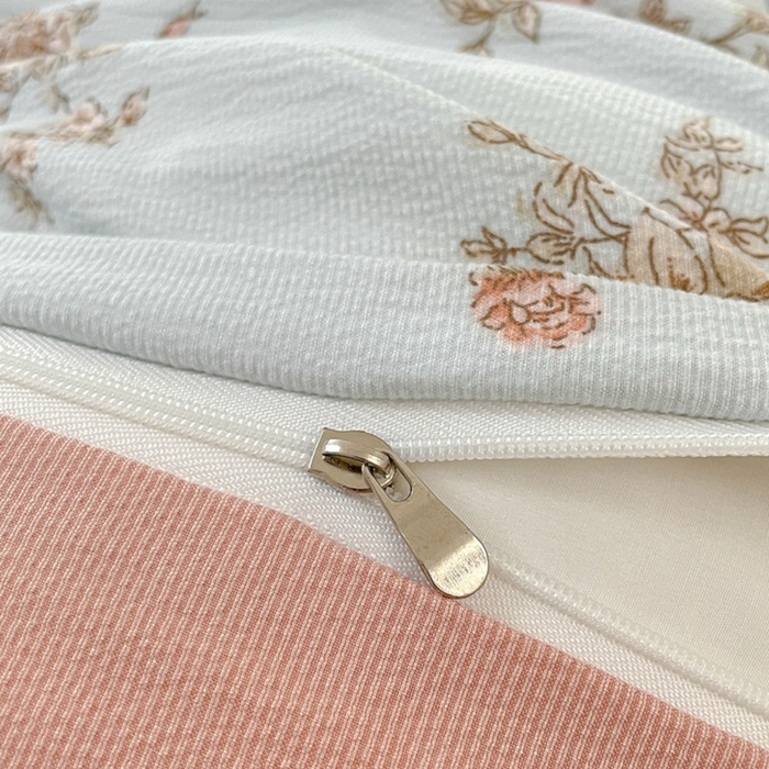 91家纺网 家纺一手货源 找家纺 玉海棠 2024新款AB版软糯针织棉印花四件套 芙曼-绿-