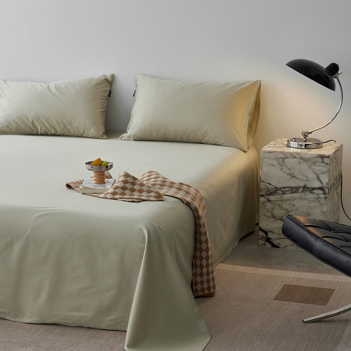 91家纺网 家纺一手货源 找家纺 （总）安莱生活 2024新款100s全棉贡缎单床单